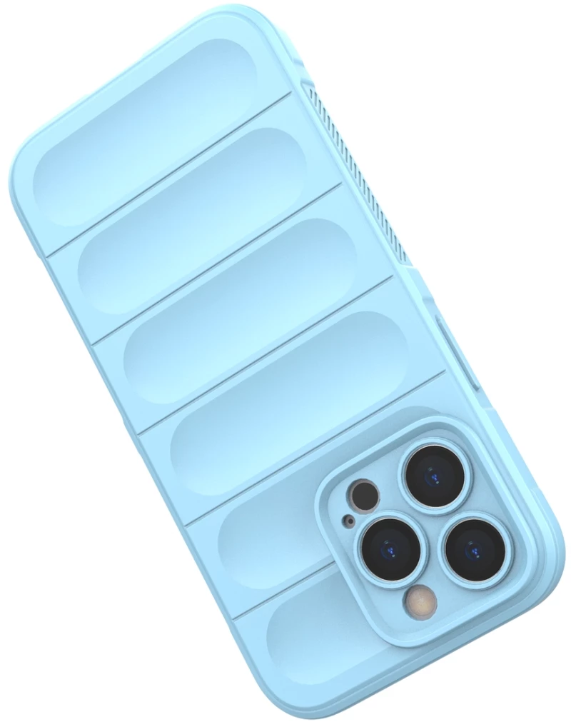 Magic Shield Case for iPhone 13 Pro flexible armored cover light blue