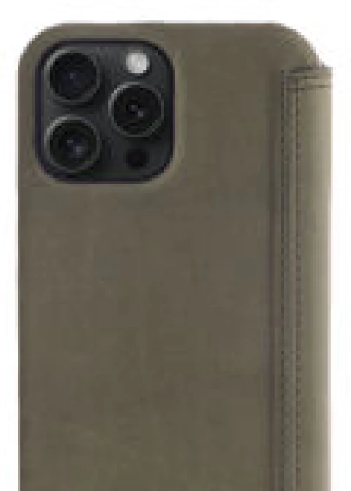 Minim (MM-10448) Minim Book Case - Olive Green, Apple iPhone 15 Pro Max