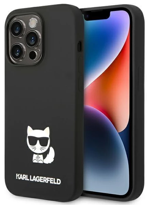 Karl Lagerfeld KLHCP14XSLCTBK iPhone 14 Pro Max 6.7 "hardcase black / black Silicone Choupette Body