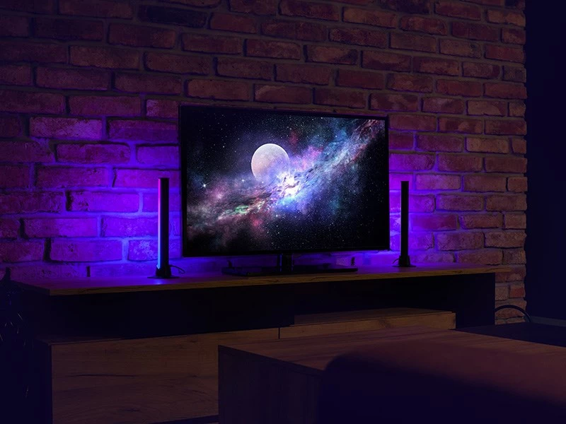 Tracer SET OF LAMPS SMART DESK RGB TUYA APP Smart table lamp Bluetooth Black