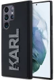Karl Lagerfeld 3D Rubber Glitter Logo case for Samsung Galaxy S23 Ultra - black