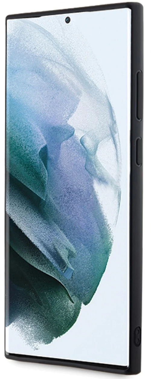 Karl Lagerfeld 3D Rubber Glitter Logo case for Samsung Galaxy S23 Ultra - black