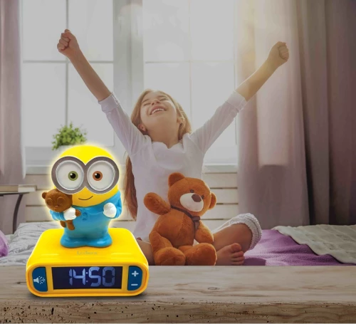 Lexibook - Minions 3D Alarm Clock with Night Light (RL800DES) / Toys