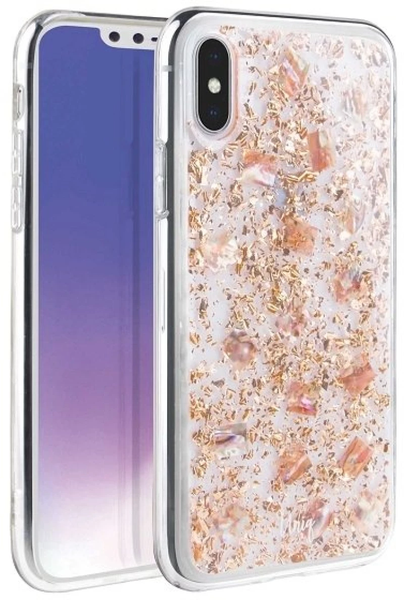 Uniq case Lumence Clear iPhone Xs Max rose gold / Rosedale rose gold