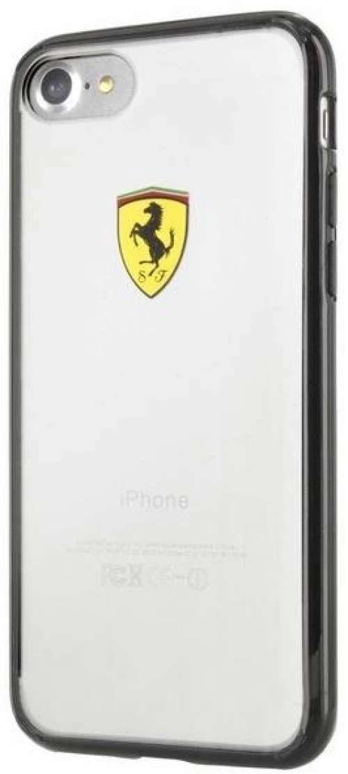 Ferrari Hardcase FEHCP7BK iPhone 7/8/SE 2022 / SE 2020 black/transparent Racing Shield