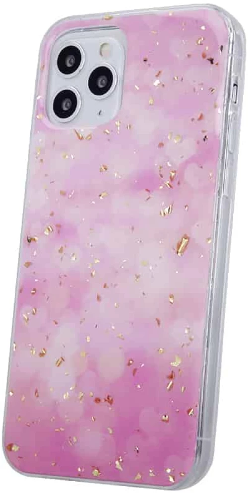 Gold Glam case for iPhone 13 Mini 5,4" Pink