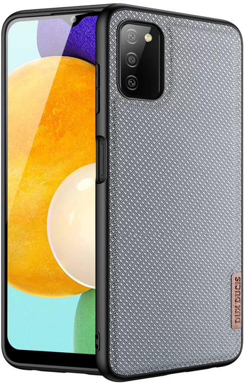 Dux Ducis Fino case covered with nylon material for Samsung Galaxy A03s gray