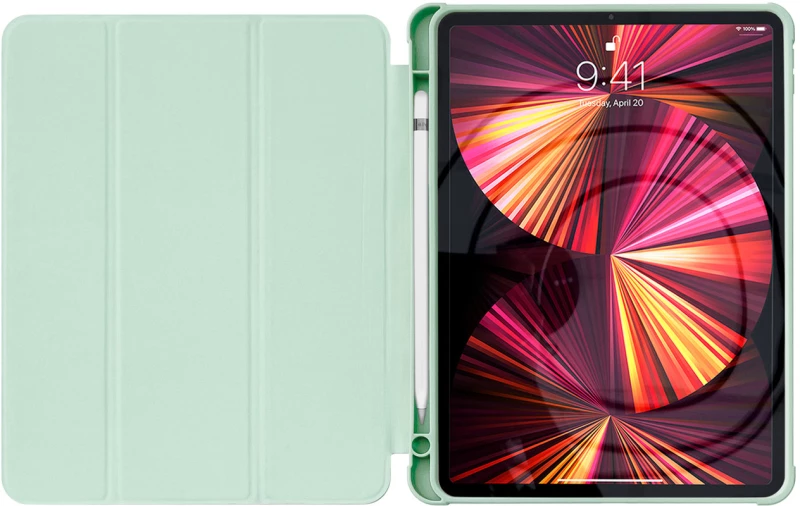 Stand Tablet Case Smart Cover with kickstand for iPad mini 2021 green