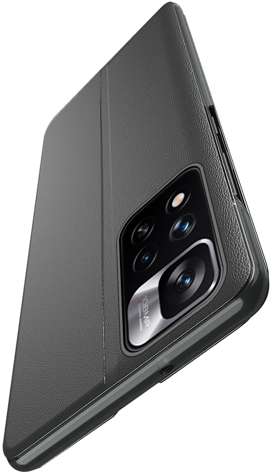 Eco Leather View Case elegant case with flip cover and stand function Xiaomi Redmi Note 11 Pro+ 5G (China) / 11 Pro 5G (China) / Mi11i HyperCharge / Poco X4 NFC 5G blue