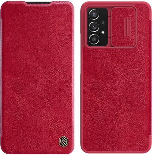 Nillkin Qin leather holster for Samsung Galaxy A73 red
