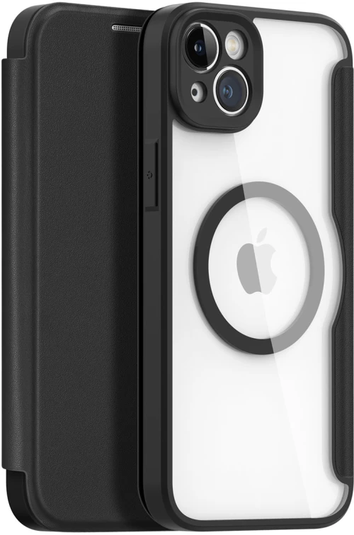 Dux Ducis Skin X Pro Case iPhone 14 Plus Magnetic MagSafe Flip Case Black