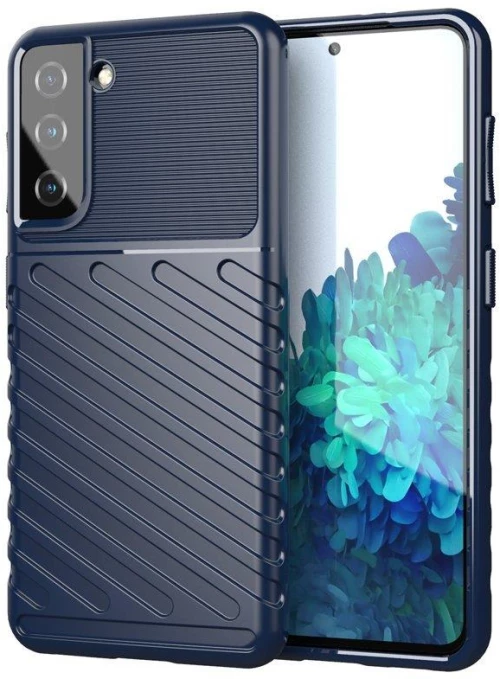 Thunder Case case for Samsung Galaxy S23+ silicone armor case blue