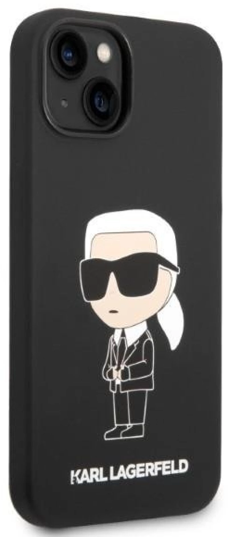 Karl Lagerfeld KLHMP14MSNIKBCK iPhone 14 Plus 6.7" hardcase black/black Silicone Ikonik Magsafe