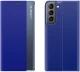 New Sleep Case for Samsung Galaxy S23 cover with flip stand blue