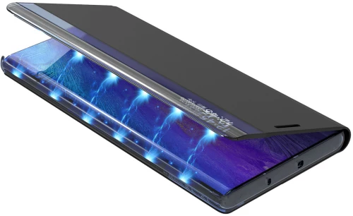 New Sleep Case for Samsung Galaxy S23 cover with flip stand blue