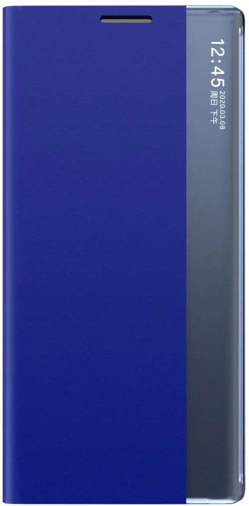 New Sleep Case for Samsung Galaxy S23 cover with flip stand blue