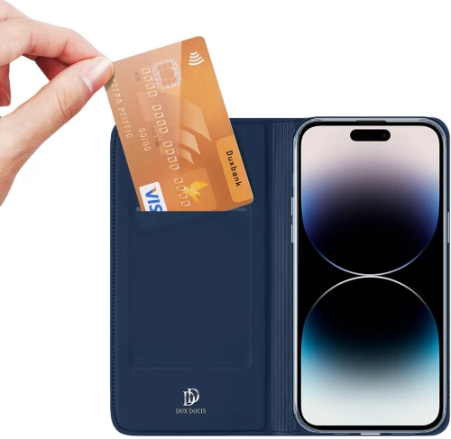 Dux Ducis Skin Pro Wallet Case for iPhone 15 Pro Max - Blue