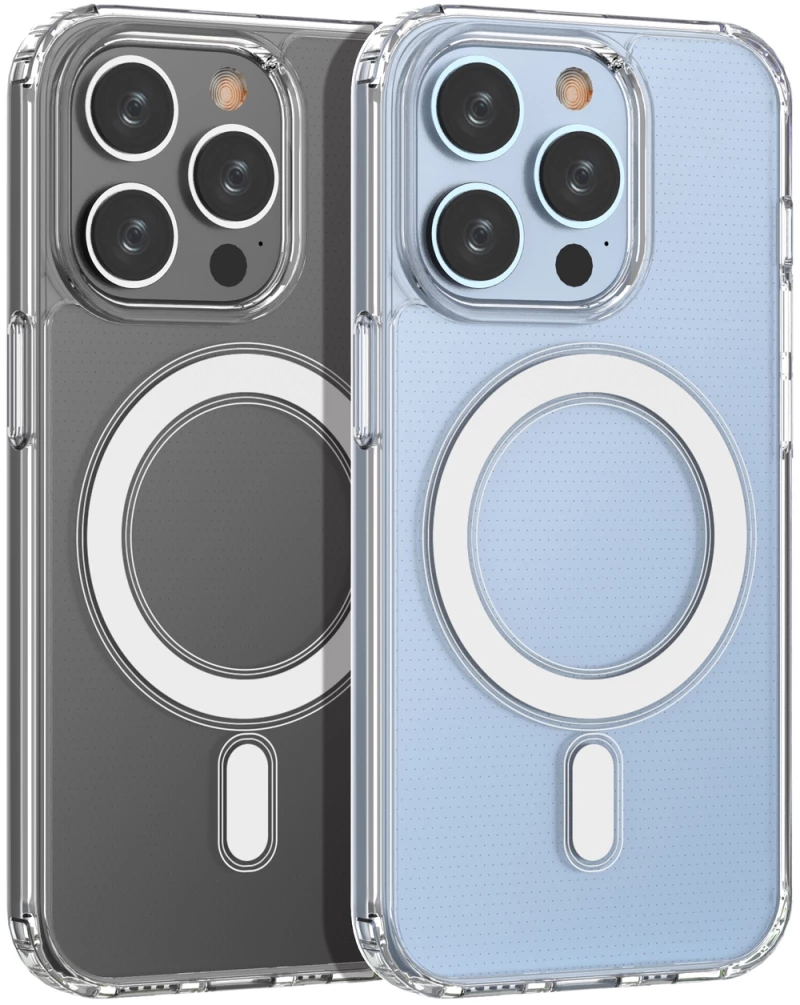 MagSafe Magnetic Case for iPhone 15 Pro Clear Magnetic Case - transparent