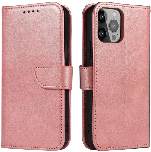 Wallet Case with Stand for iPhone 15 Plus Magnet Case - Pink