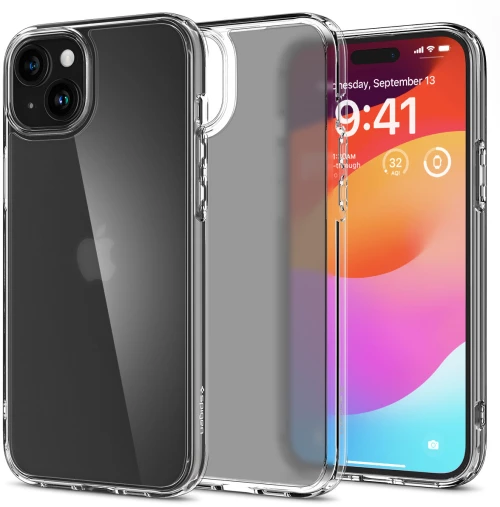 Spigen Ultra Hybrid case for iPhone 15 Plus - transparent