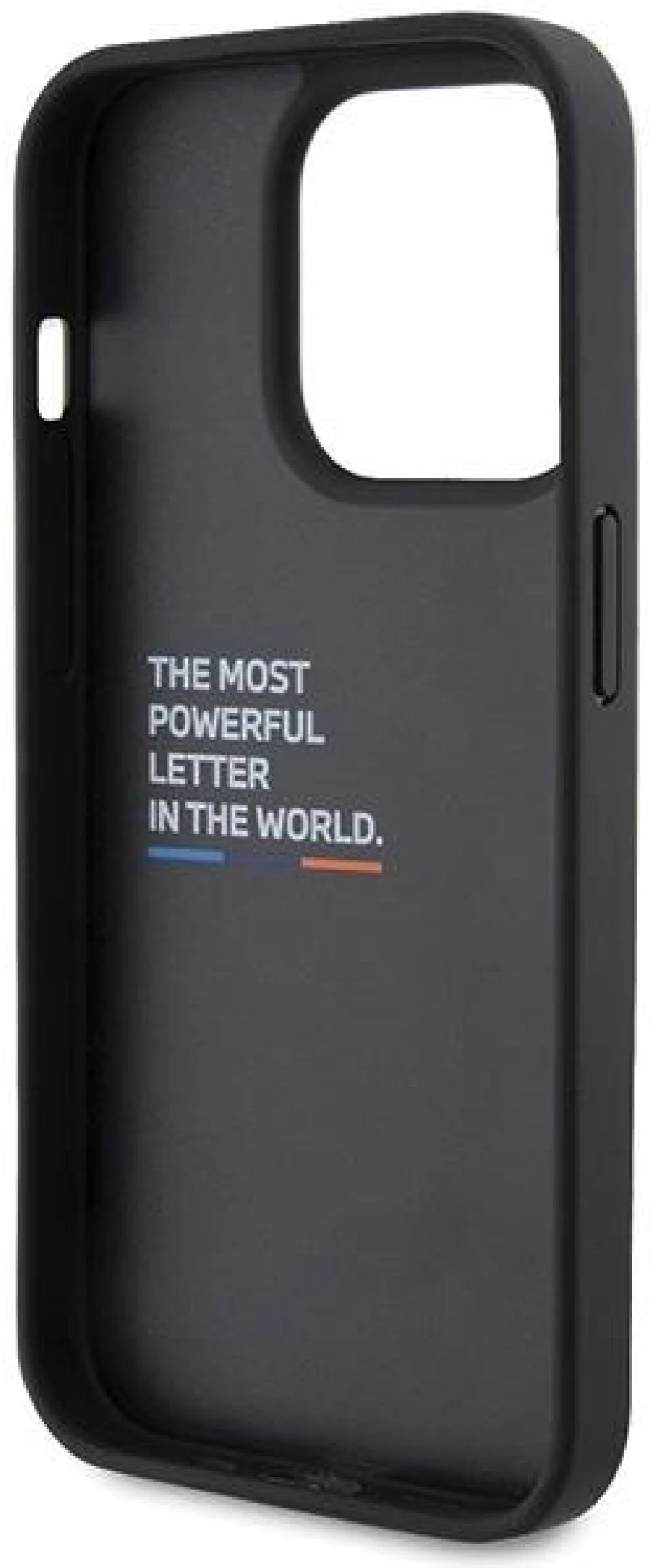 BMW BMHCP15L22PTDK iPhone 15 Pro 6.1" black/black Leather Stamp Tricolor