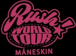 Maneskin Rush Tour παιδικό μακρυμάνικο t-shirt - BLACK