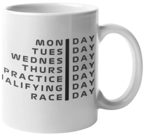 Race week κεραμική κούπα - White