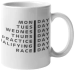 Race week κεραμική κούπα - White