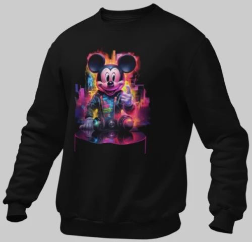 Dj mickey παιδικό φούτερ - BLACK