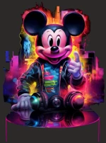 Dj mickey παιδικό φούτερ - BLACK