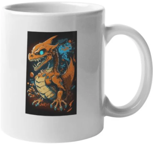 Zombie Charizard κεραμική κούπα - White