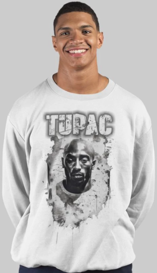 2pac φούτερ - WHITE