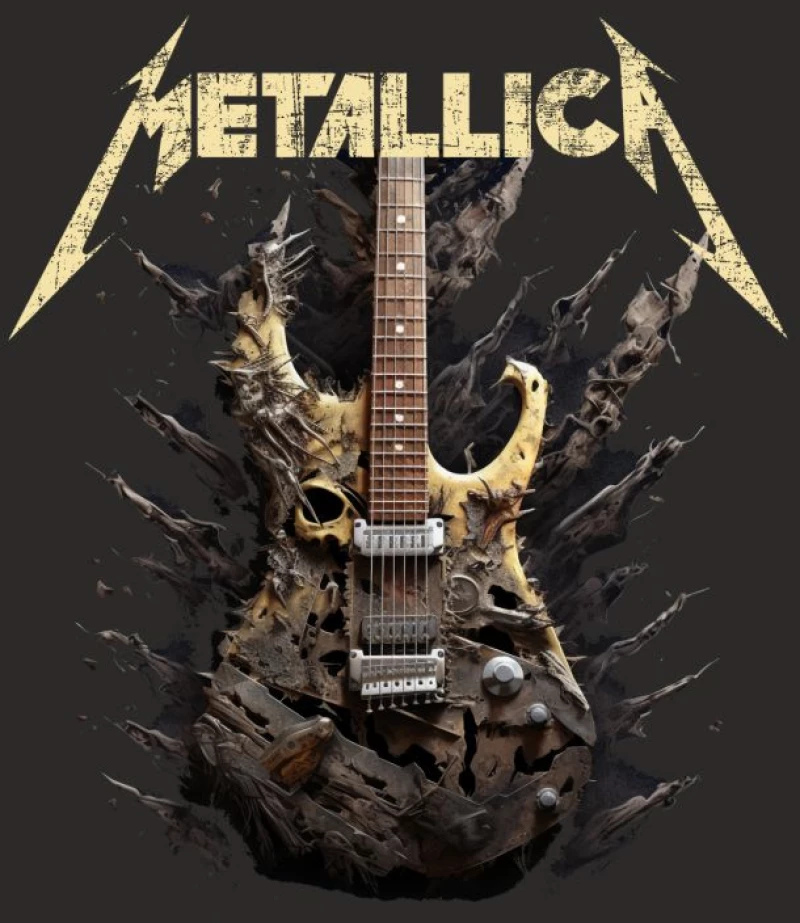 Metallica w T-Shirt - BLACK