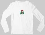 Frida Kahlo Meeple μακρυμάνικο παιδικό T-shirt - BLACK