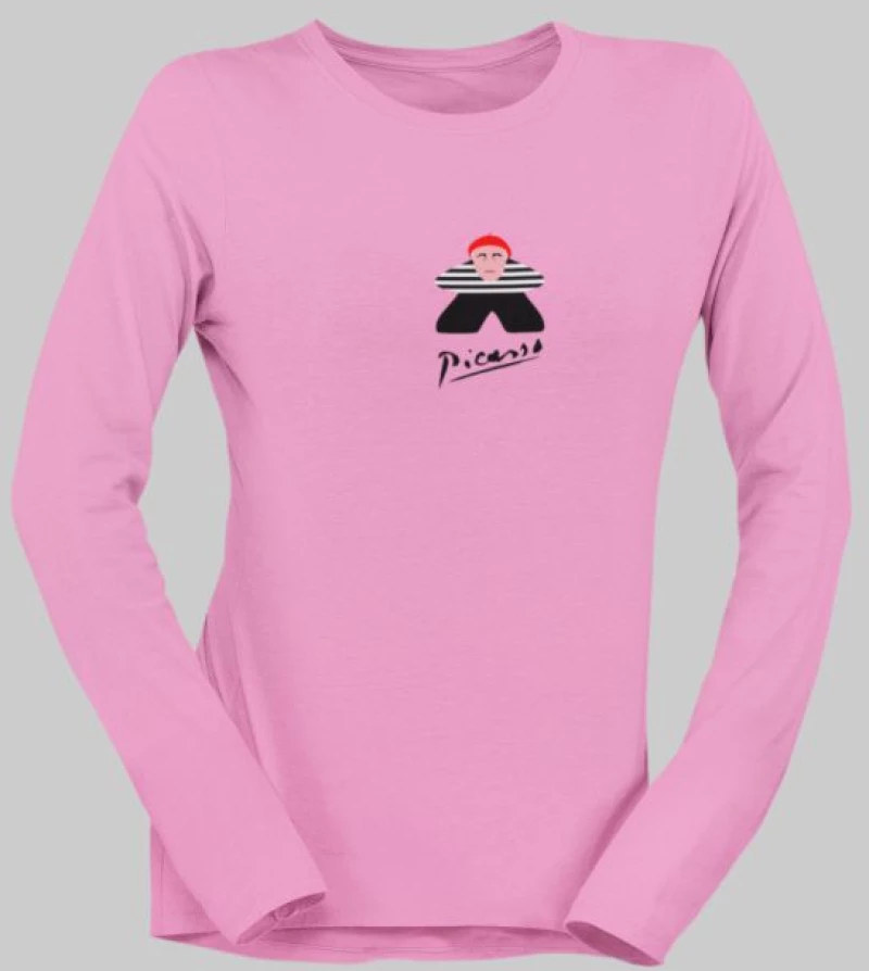 Picasso Meeple μακρυμάνικο W T-shirt - ORCHID PINK