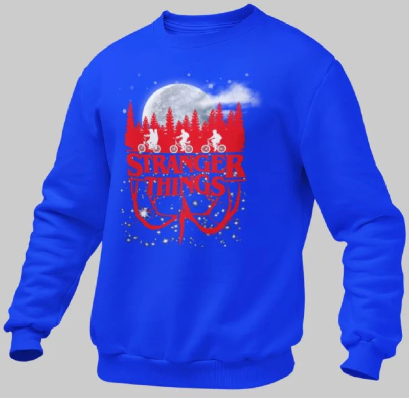 Stranger Things Upside Down παιδικό φούτερ - ROYAL BLUE