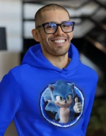 Sonic φούτερ με κουκούλα - WHITE