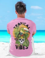 Tropical vibes t-shirt - RED