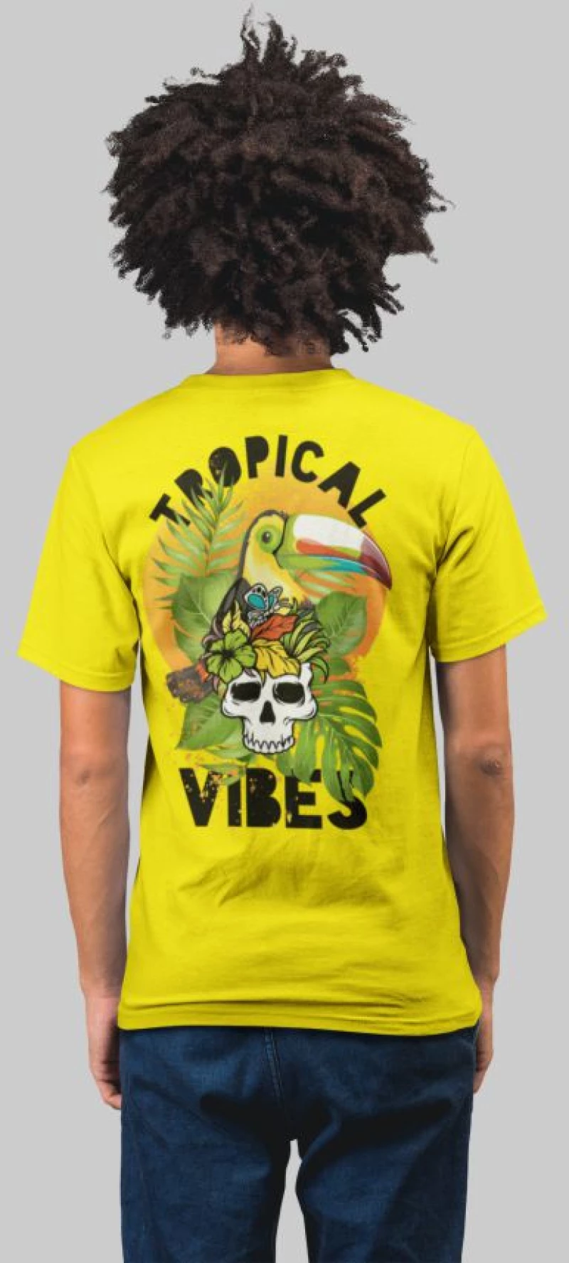 Tropical vibes t-shirt - RED