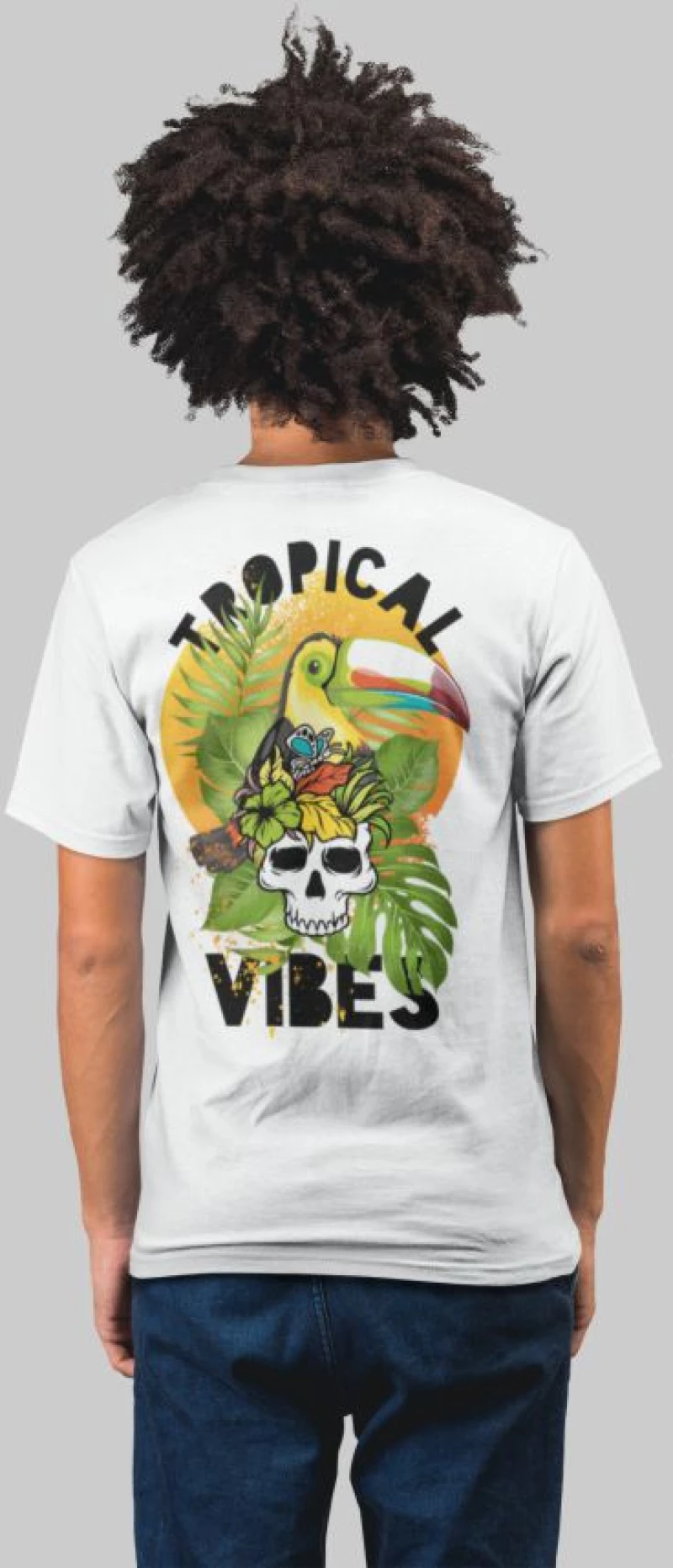 Tropical vibes t-shirt - RED