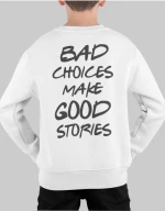 Bad Choices Παιδικό Φουτερ - BLACK