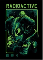 Radioactive Mutant Rabbit Παιδικό Φουτερ Με Κουκούλα - BLACK
