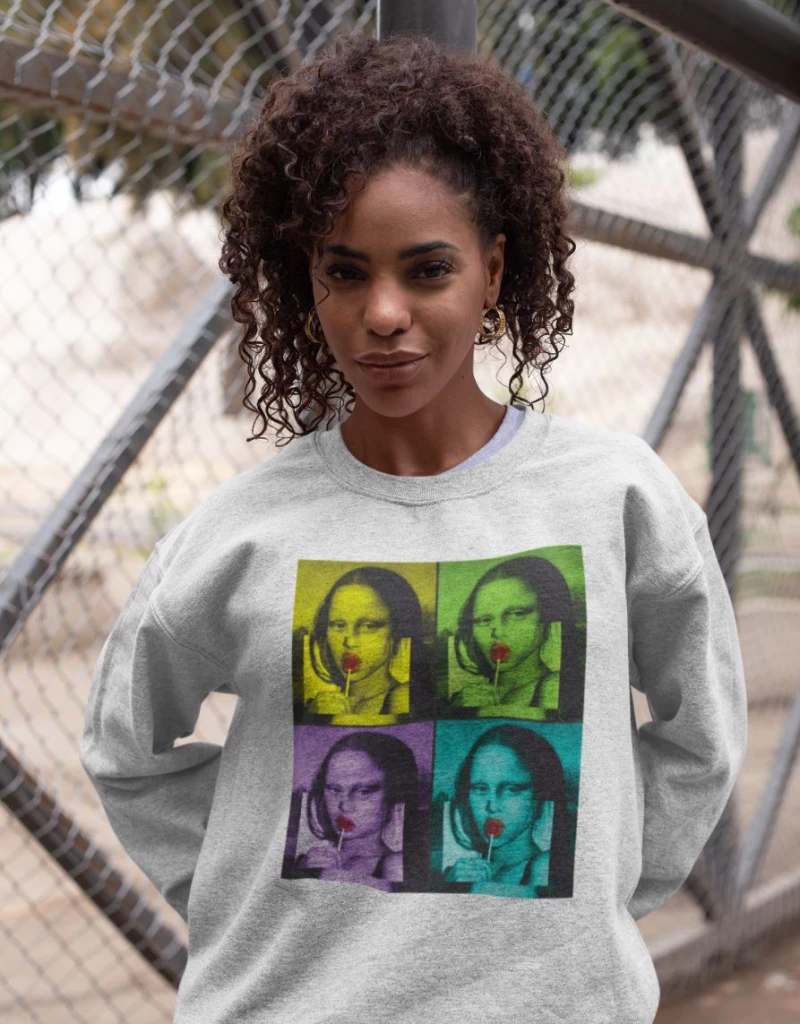 Mona Lisa Φούτερ W - BLACK
