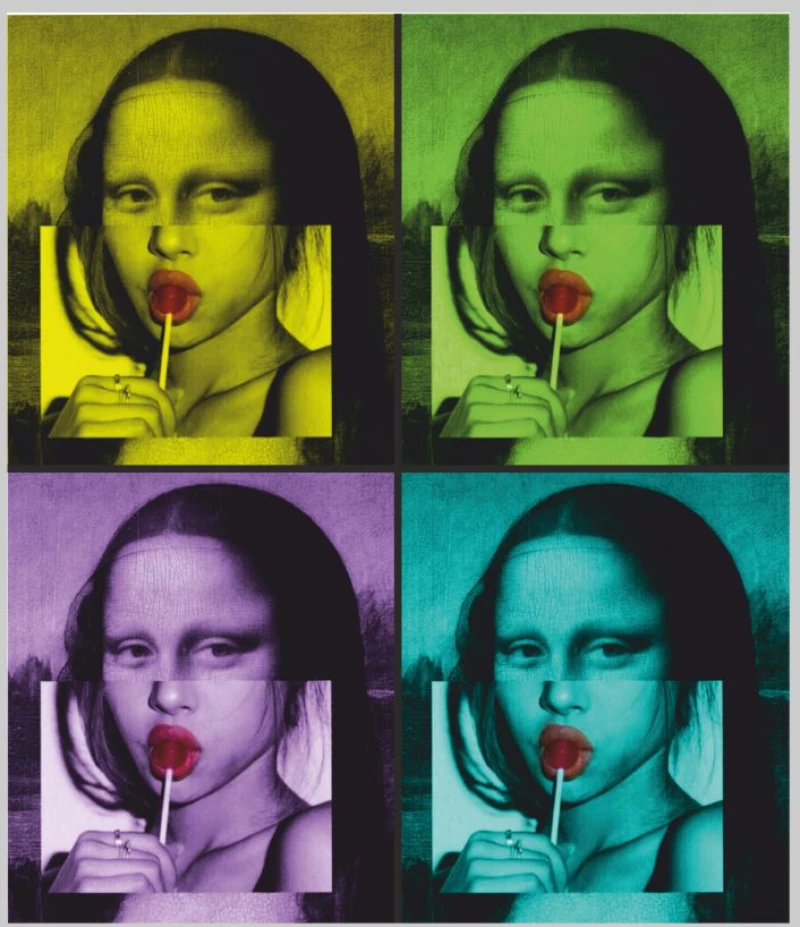 Mona Lisa Φούτερ W - BLACK