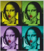Mona Lisa Φούτερ W - BLACK