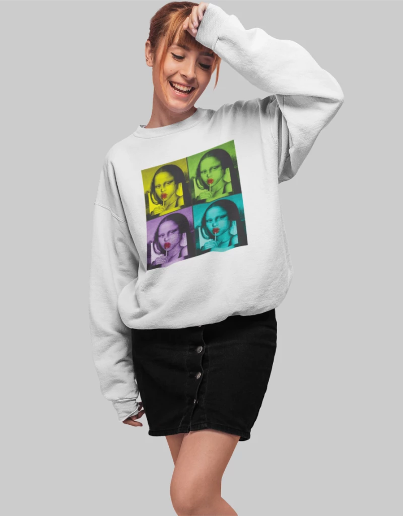 Mona Lisa Φούτερ W - BLACK