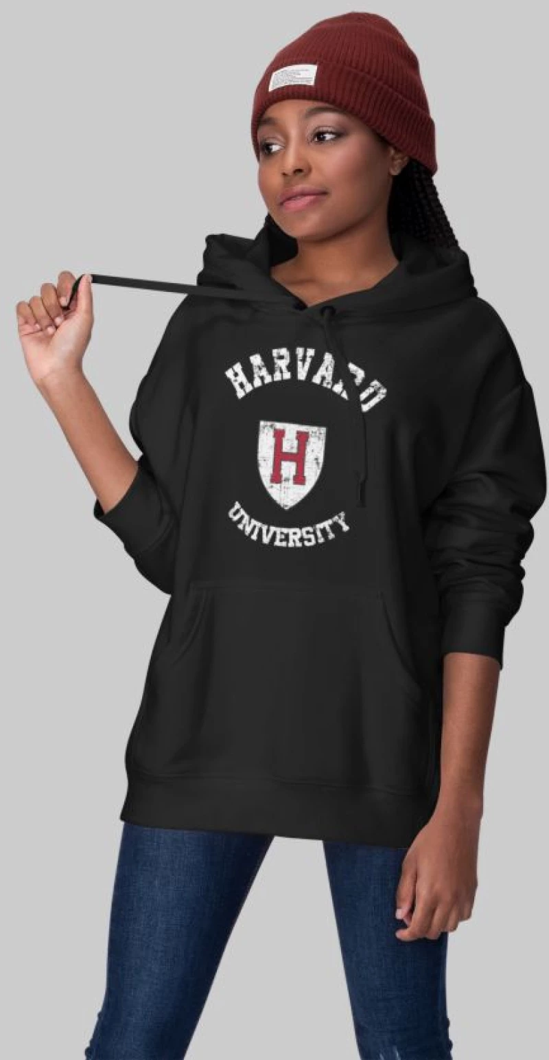 Harvard W Hoodie (Replica) - BURGUNDY