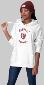 Harvard W Hoodie (Replica) - BURGUNDY
