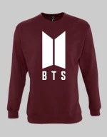 BTS SWEATSHIRT - BURGUNDY