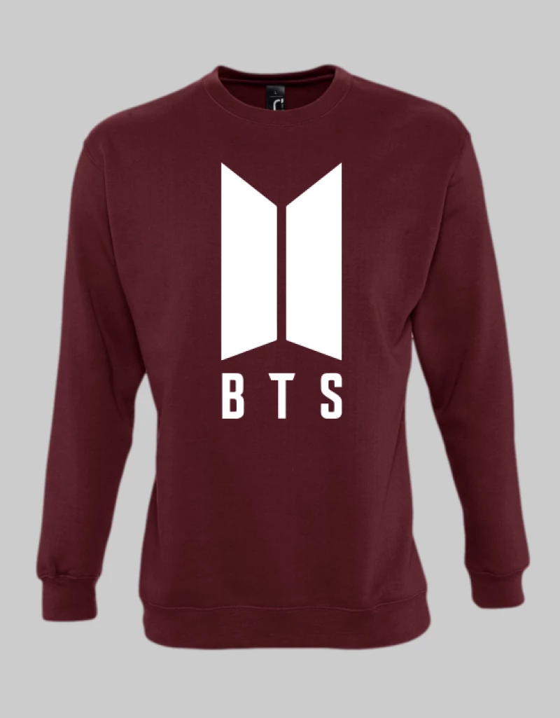 BTS SWEATSHIRT - BURGUNDY